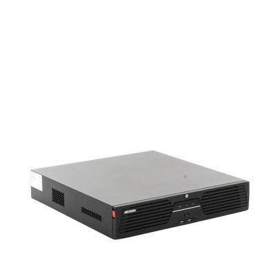 HIKVISION - [Doble Poder de Decodificación] NVR 32 Megapixel (8K) / 64 Canales IP / AcuSense / ANPR / Conteo de Personas / Heat Map / 8 Bahías de Disco Duro  / Soporta RAID con Hot Swap / 2 HDMI en 8K / Soporta POS / Alarmas I/O  / Smart Search