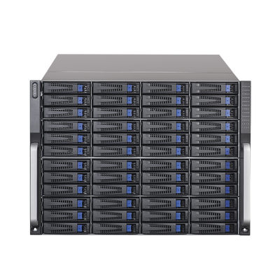 HIKVISION - Servidor de Almacenamiento Cluster / 48 Bahías de Disco Duro / Controlador Simple / Graba 600 Canales IP / Fuente Redundante