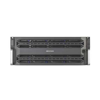 HIKVISION - Servidor de Almacenamiento en Red / Soporta 24 Discos Duros (Incluye 20 Discos de 25 TB) / Soporta Hasta 400 Canales / Controlador Simple