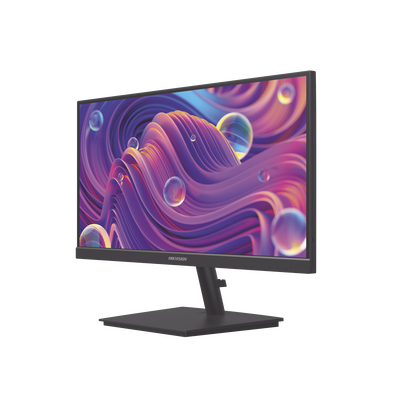 HIKVISION - Monitor LED Full HD (1920 X 1080) de 21.5" / Ideal para CCTV, Oficina y Hogar / Entrada HDMI-VGA / Montaje VESA (75 X 75) / Uso 24/7 / Backlight E-LED / 100 Hz / Ultra Delgado / Bocinas Integradas