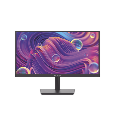 HIKVISION - Monitor LED Full HD (1920 X 1080) de 21.5" / Ideal para CCTV, Oficina y Hogar / Entrada HDMI-VGA / Montaje VESA (75 X 75) / Uso 24/7 / Backlight E-LED / 100 Hz / Ultra Delgado / Bocinas Integradas
