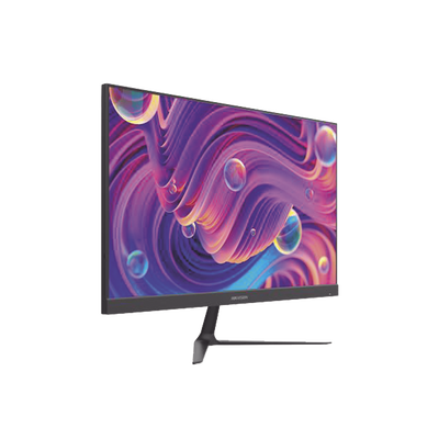 HIKVISION - Monitor LED Full HD (1080p) de 21.5" / Ideal para CCTV, Oficina y Hogar / Entrada HDMI-VGA / Montaje VESA ( 75 X 75) / Uso 16/7 / Backlight E-LED / Ultra Delgado