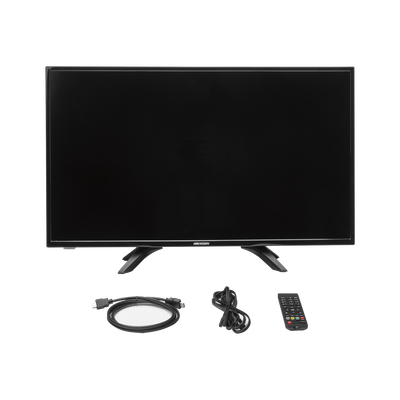 HIKVISION - Monitor LED 32" Ultra-Brillante Full HD con Altavoces Potentes, Ángulo de Visión 178° y Entradas HDMI-VGA / Funcionamiento 24/7 y Montaje VESA (100 X 100) / Calibración Inteligente de Imagen