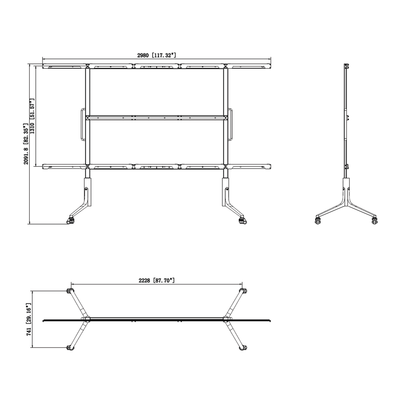 HIKVISION - Montaje de Piso Para Pantalla All-In-One de 135"