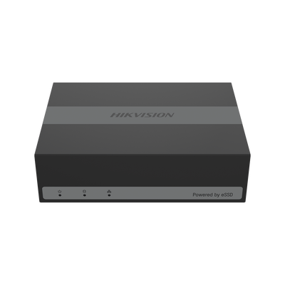 HIKVISION - (SSD) DVR 2 Megapíxel (1080p) Lite / 4 Canales TurboHD + 1 Canal IP / 15 Días de Grabación / Unidad de Estado Solido Incluido / H.265+ / Acusense Lite (Evita Falsas Alarmas) / Diseño Ultra Compacto / Extra Silencioso  / eSSD de