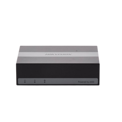 HIKVISION - (SSD) DVR 2 Megapíxel (1080p) Lite / 4 Canales TurboHD + 1 Canal IP / 15 Días de Grabación / Unidad de Estado Solido Incluido / H.265+ / Acusense Lite (Evita Falsas Alarmas) / Diseño Ultra Compacto / Extra Silencioso  / eSSD de