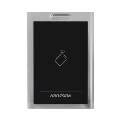 HIKVISION - Lector de Tarjetas MIFARE / Conexión Wiegand y RS-485 / Estético y Fácil de Utilizar / Indicador LED