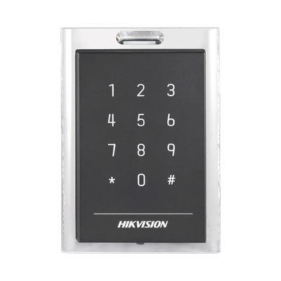 HIKVISION - Lector de Tarjetas MIFARE y Contraseñas / Conexión Wiegand y RS-485 / Estético y Fácil de Utilizar / Indicador LED