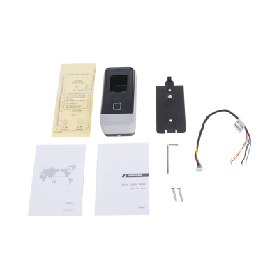 HIKVISION - Lector esclavo PROX EM IP65 / Huella Digital / Lector de Tarjetas de Proximidad / RS-485 / Interior y Exterior / Requiere Panel de Control de Acceso DS-K26 Series y DS-K27