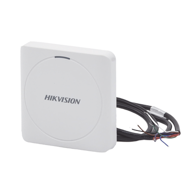 HIKVISION - Lector de Tarjetas PROX EM / Exterior IP65 / Wiegand / Compatible con Cualquier Panel / PEQUEÑO y ESTETICO