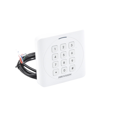 HIKVISION - Lector de Tarjetas PROX EM y Contraseñas / Exterior IP65 / Wiegand / Compatible con Cualquier Panel / PEQUEÑO y ESTETICO