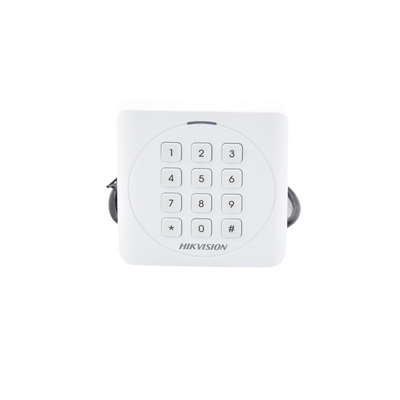 HIKVISION - Lector de Tarjetas PROX EM y Contraseñas / Exterior IP65 / Wiegand / Compatible con Cualquier Panel / PEQUEÑO y ESTETICO