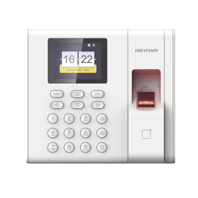 HIKVISION - Checador de Huella con Batería de Respaldo  / Reportes por USB / 1,000 Usuarios / 1000 Huellas / 100,000 Registros / Lector de Tarjetas EM / Uso con iVMS-4200.