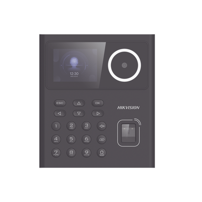 HIKVISION - Terminal Min Moe WiFi con Batería de Respaldo / Administrable por Smartphone o Nube /  Acceso y Asistencia /  Huella, Facial y Tarjetas MIFARE /  500 rostros y 1,000 Huellas y Tarjetas / Detección de Cubrebocas / Hik-Connect Teams / HIK-IA