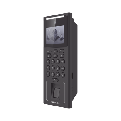 HIKVISION - Terminal Facial Min Moe WIFI con Batería de Respaldo / Administrable por Smartphone o Nube /  Acceso y Asistencia /500 Rostros y Lector de Tarjetas MIFARE / 3,000 Huellas / 3,000 Tarjetas / HIK-IA