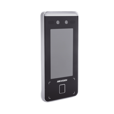 HIKVISION - Terminal Min Moe WiFi de Reconocimiento Facial ULTRA RÁPIDO (Exterior IP65) / Hasta 1.5 mts en lectura / Soporta P2P Hik-Connect / 3,000 Usuarios /QR y Videoportero (ambientes de bajo ruido) / HIK-IA