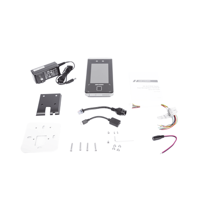 HIKVISION - Terminal Min Moe WiFi de Reconocimiento Facial ULTRA RÁPIDO (Exterior IP65) / Hasta 1.5 mts en lectura / Soporta P2P Hik-Connect / 3,000 Usuarios /QR y Videoportero (ambientes de bajo ruido) / HIK-IA