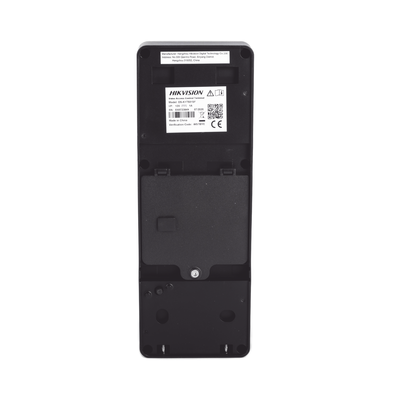 HIKVISION - 2 EN 1 / Lector Biométrico IP65 con Función de Videoportero y lector QR Incluida/ Llamada a APP de Smartphone Hik-Connect P2P (No requiere monitor) /  Soporta Tarjetas - Huellas - Códigos QR / Cámara 2 MP Compatible con DVRs y