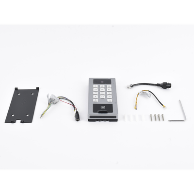 HIKVISION - Terminal de Control de Acceso / Videoportero Multiapartamento Llamada a App / Teclado / Exterior Antivandálico IP65 & IK09 / Huella, Tarjeta, Código QR, PIN o App Hik-Connect  / Cámara 2 MP compatible con NVRs