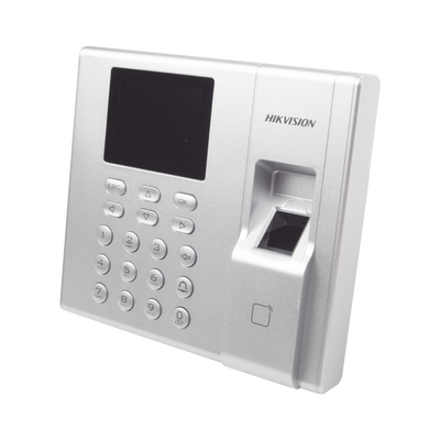 HIKVISION - Terminal de Control de Acceso y Asistencia compatible con APP Hik-Connect (P2P) / Lectura de Huella y de Tarjetas EM / Soporta hasta 1000 Huellas / Relevador para Chapa / Software iVMS4200