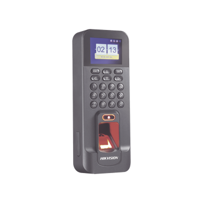 HIKVISION - Biométrico WiFi de Acceso y Asistencia Compatible con APP Hik-Connect (P2P) / Soporta Biometrico Esclavo RS-485 / Lectura de Huella y Tarjetas EM / TCP/IP / 150,000 Eventos / Relevador para Chapa y Reportes de Asistencia