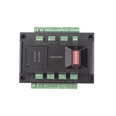 HIKVISION - Expansor de 2 Puertas para Paneles de Control de Acceso DS-K27 Series / Comunicación RS-485 / 4 Entradas y 2 Salidas Auxiliares