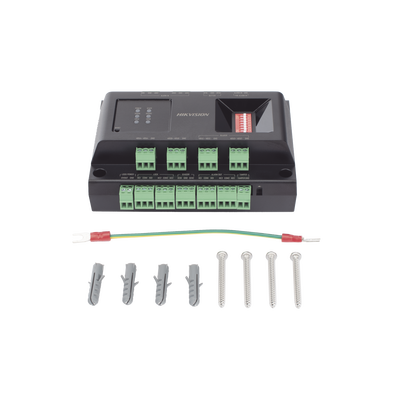 HIKVISION - Expansor de 2 Puertas para Paneles de Control de Acceso DS-K27 Series / Comunicación RS-485 / 4 Entradas y 2 Salidas Auxiliares
