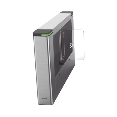 HIKVISION - Torniquete IZQUIERDO tipo Swing para Carril de 90 cms / Incluye Lector de Tarjeta / TCP/IP / Administrable por iVMS-4200 (Requiere Torniquete Derecho) / 6,000,000 MCBF / 12 Pares de IR