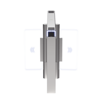 HIKVISION - Torniquete Swing Central PREMIUM para Ampliar Carriles / Iluminación LED / Carril de 90 cms / Requiere Torniquetes Izquierdo y Derecho