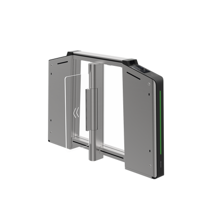HIKVISION - Torniquete Inteligente DERECHO con Reconocimiento Facial Incluido / 12,000,000 MCBF / 20 Pares de IR para Detección de Peatón / Controlador Incluido / Acero Inoxidable SUS304 / Carril de 65 cms