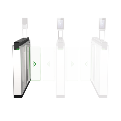 HIKVISION - Torniquete de Apertura para Lado Izquierdo / Metal / Con 12 Pares de Detectores IR / Soporta Terminal de Reconocimiento Facial