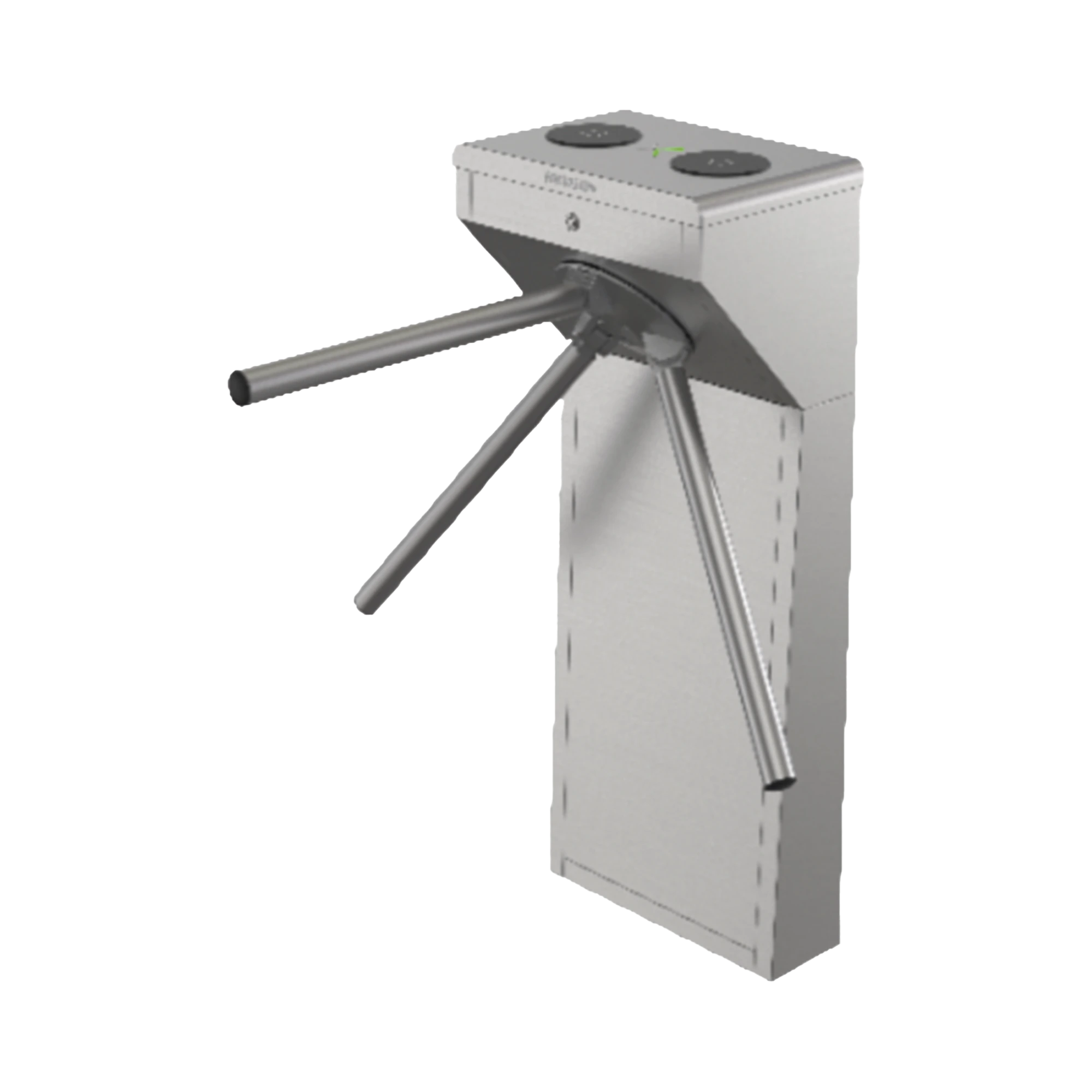 HIKVISION - Torniquete Trípode Bidireccional de Acero Inoxidable SUS304 / 2 Millones MCBF  / Apertura en Caso de Emergencia / Integrable con cualquier Sistema de Control de Acceso / Indicadores LED de Entrada-Salida