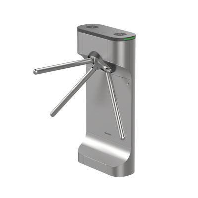 HIKVISION - Torniquete Trípode con Diseño Slim Ultra Estético / Uso Rudo / LEDs Indicador de Entrada y Salida / Acero Inoxidable / Exterior Protegido