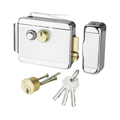HIKVISION - Cerradura Eléctrica Derecha o Izquierda con Botón de Salida Interconstruido