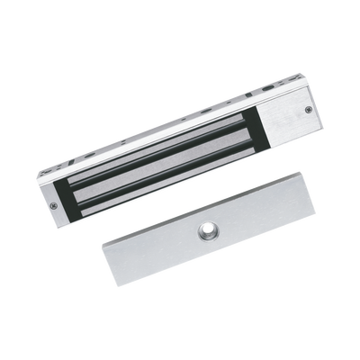 HIKVISION - Chapa Magnética de 617 Lbs (280 Kg) / Montaje en Puerta Normal o de Vidrio / Certificado CE /  Uso en Interior / Indicador LED / Magnetismo Anti-residual