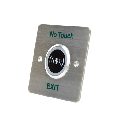 HIKVISION - Boton de Salida Sin Contacto / Perfil Ancho / Fabricado en Aluminioo / NC / NO