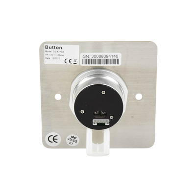 HIKVISION - Boton de Salida Sin Contacto / Perfil Ancho / Fabricado en Aluminioo / NC / NO