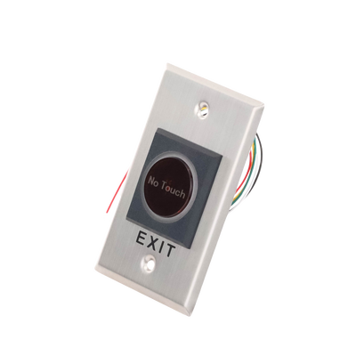 HIKVISION - Botón Sin Contacto / Indicador LED / NO / NC / Interior / Acero Inoxidable