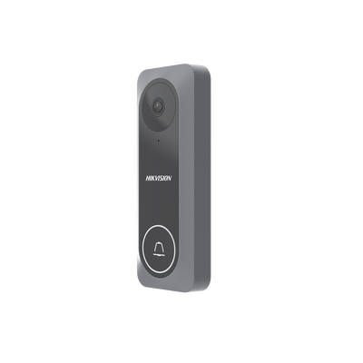 HIKVISION - Frente de Calle Adicional para Videoportero TurboHD / 4 Hilos / Resolución 1 Megapixel / Visión Nocturna 3 Metros / 130 Grados de Visión / Exterior / Policarbonato / Compatible con DS-KIS212 / DS-KH2230T