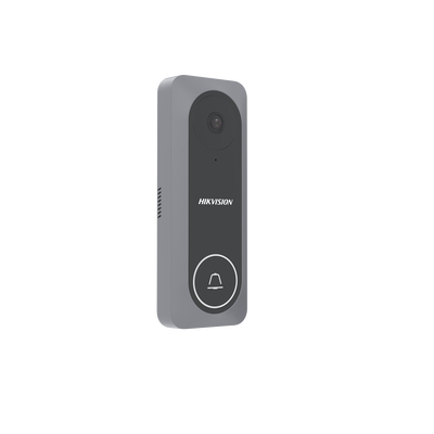 HIKVISION - Frente de Calle Adicional para Videoportero TurboHD / 4 Hilos / Resolución 1 Megapixel / Visión Nocturna 3 Metros / 130 Grados de Visión / Exterior / Policarbonato / Compatible con DS-KIS212 / DS-KH2230T