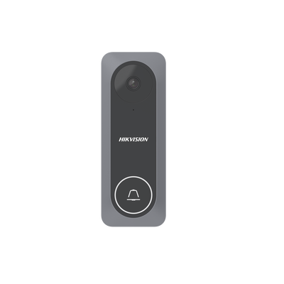 HIKVISION - Frente de Calle Adicional para Videoportero TurboHD / 4 Hilos / Resolución 1 Megapixel / Visión Nocturna 3 Metros / 130 Grados de Visión / Exterior / Policarbonato / Compatible con DS-KIS212 / DS-KH2230T