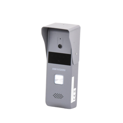 HIKVISION - Frente de Calle Analógico METÁLICO Adicional para Videoportero DS-KIS203 y DS-KIS303-P