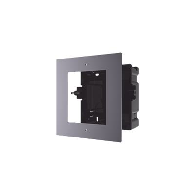 HIKVISION - Base de 1 Espacio para EMPOTRAR Videoportero Modelo  DS-KD8003-IME1