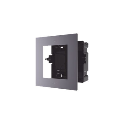 HIKVISION - Base de 1 Espacio para EMPOTRAR Videoportero Modelo  DS-KD8003-IME1