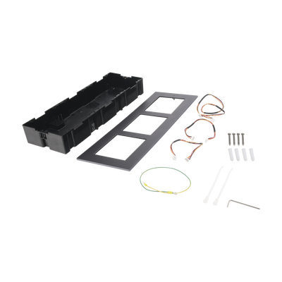 HIKVISION - Base de 3 Espacios para EMPOTRAR Módulos de Videoporteros Hikvision