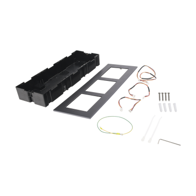 HIKVISION - Base de 3 Espacios para EMPOTRAR Módulos de Videoporteros Hikvision