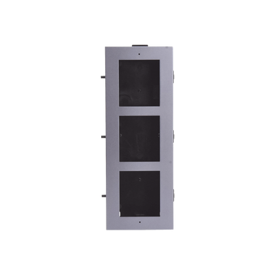 HIKVISION - Base de 3 Espacios para EMPOTRAR Módulos de Videoporteros Hikvision