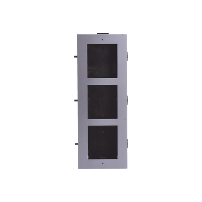 HIKVISION - Base de 3 Espacios para EMPOTRAR Módulos de Videoporteros Hikvision