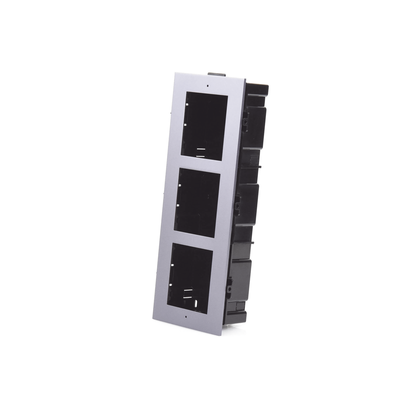 HIKVISION - Base de 3 Espacios para EMPOTRAR Módulos de Videoporteros Hikvision