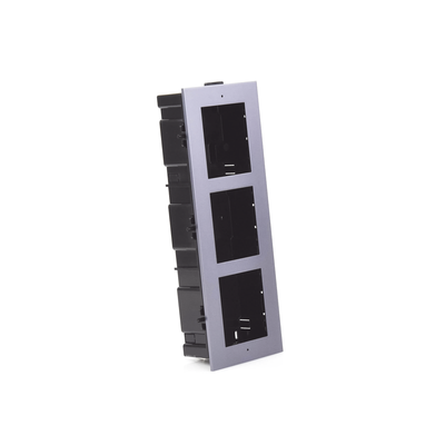 HIKVISION - Base de 3 Espacios para EMPOTRAR Módulos de Videoporteros Hikvision